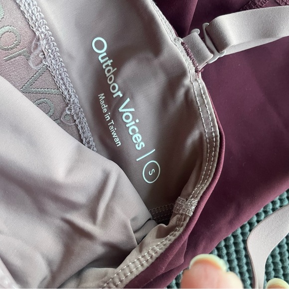 Outdoor Voices Superform Zoom Full Length Bodysuit Jumpsuit Deep Taupe - Picture 4 of 8